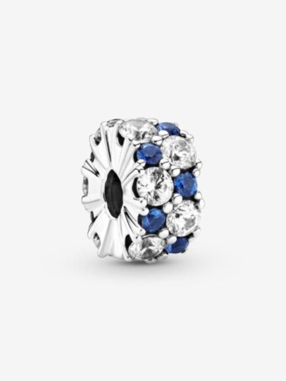 Pandora Clear & Blue Sparkling Clip Charm
